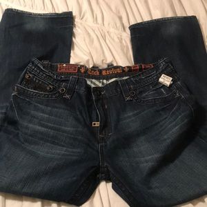 Mens Rock Revival Jeans- 40x32- New with Tags